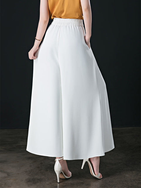 Women's Draped Relaxed Wide-leg Pants